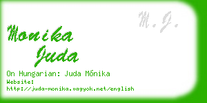 monika juda business card